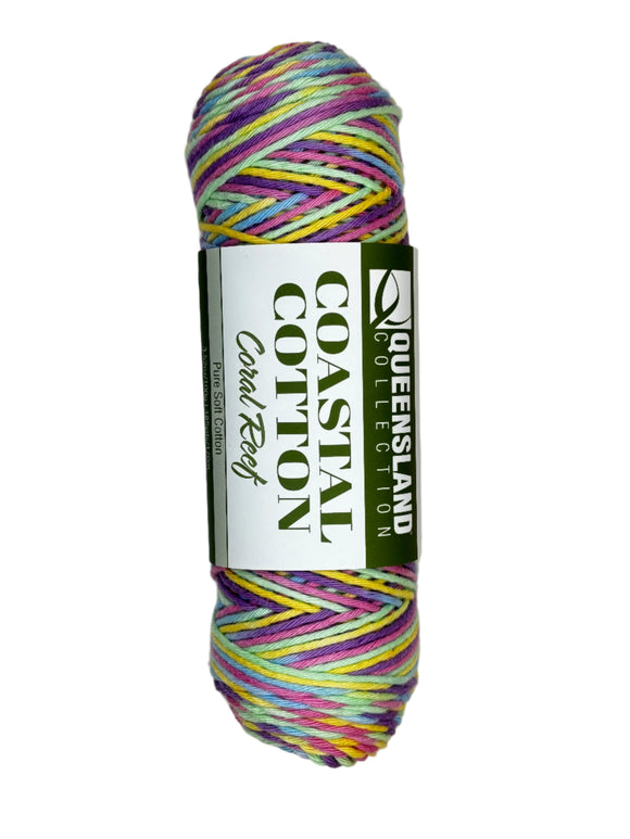 pastel colored skein of yarn