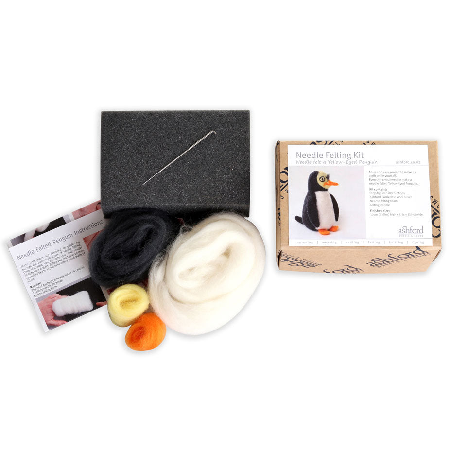 Ashford Needle Felting Kit Penguin