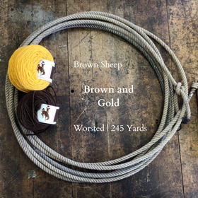 UW Brown or Gold Nature Spun Worsted Yarn