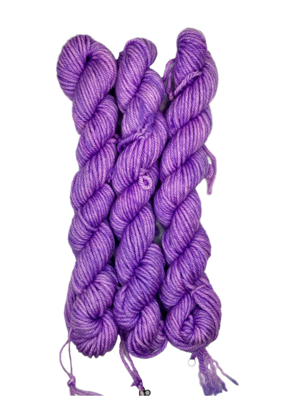 light purple mini skein