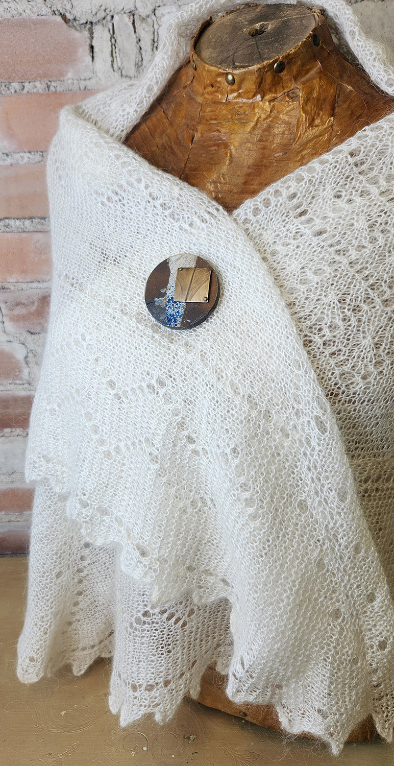 Magnetic Shawl Pin One of a Kind- Circle 1