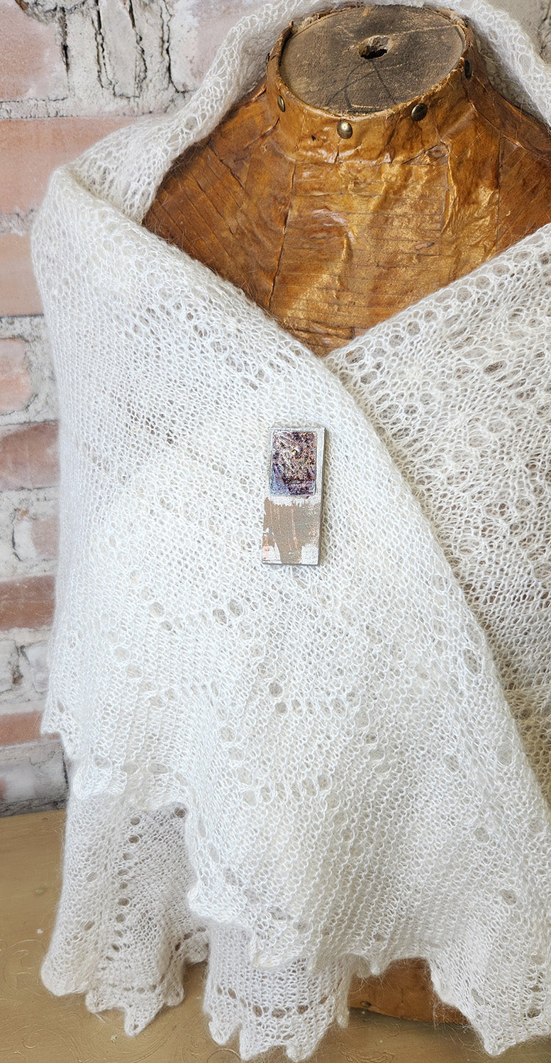 Magnetic Shawl Pin One of a Kind- Rectangle 8