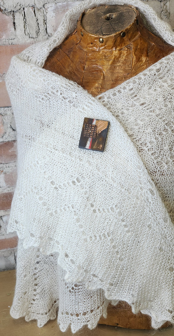 Magnetic Shawl Pin One of a Kind- Square 17