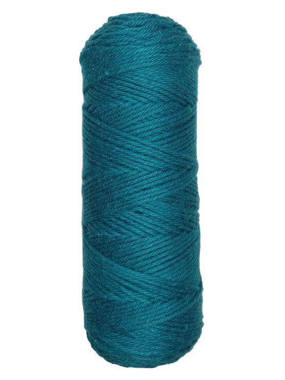 A photo of a skein of teal Coastal Cotton Cotton Yarn