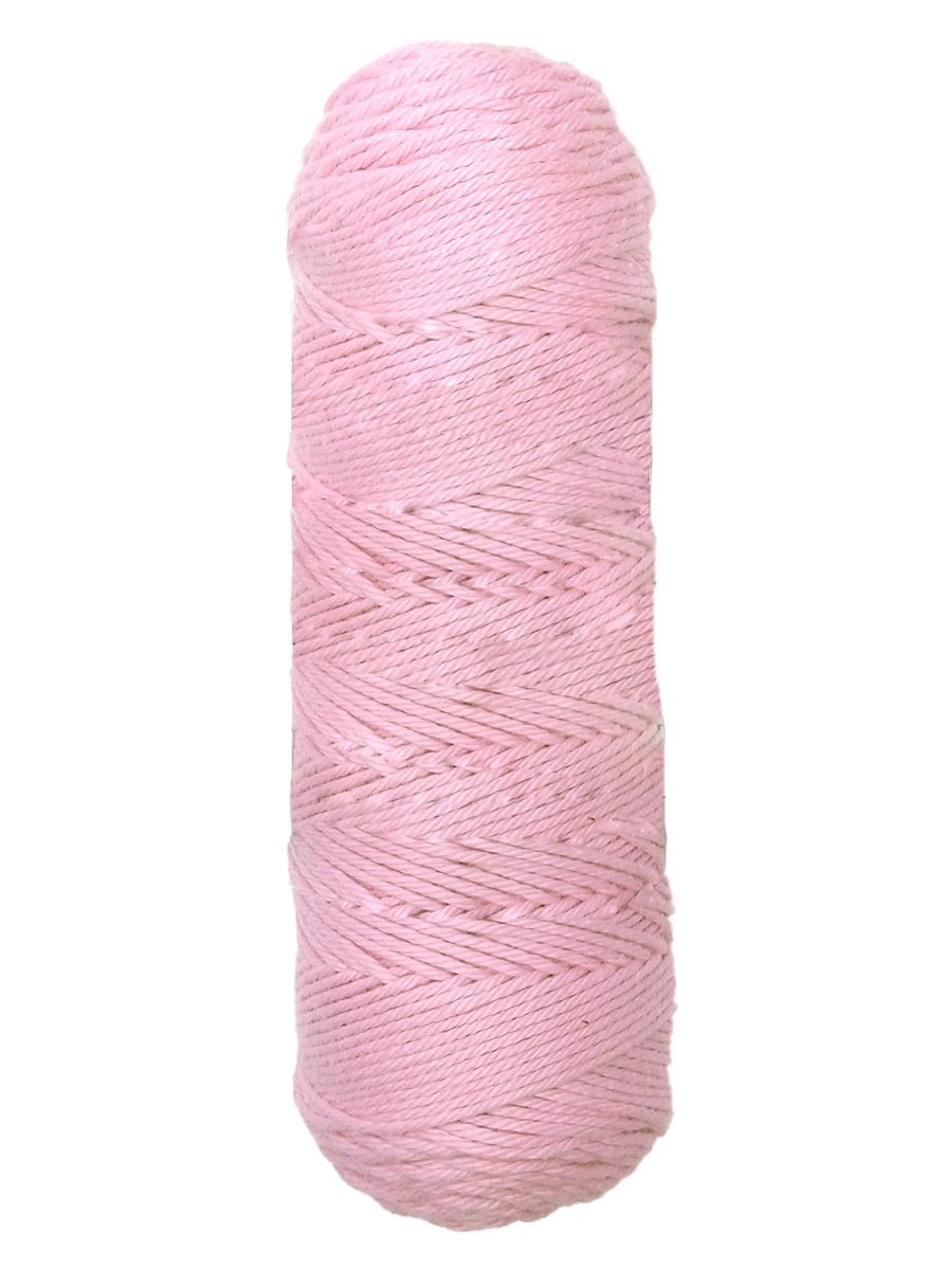 A photo of a skein of rose quartz Coastal Cotton Cotton Yarn
