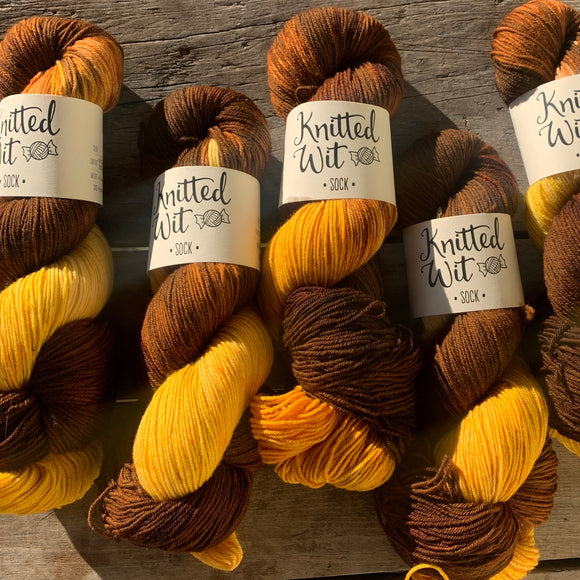 Knitted Wit Sock Yarn - 'Go Pokes'