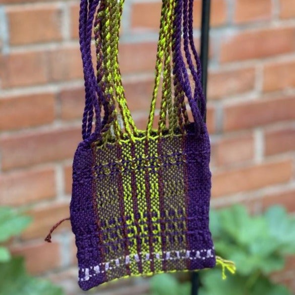 A woven treasure bag