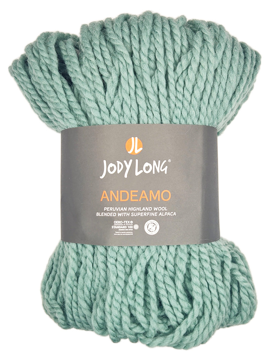 Skein of Jody Long Andeamo Yarn - 028 light green