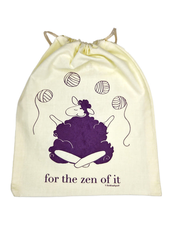 Knitbaahpurl Small Project Bag for the zen of it