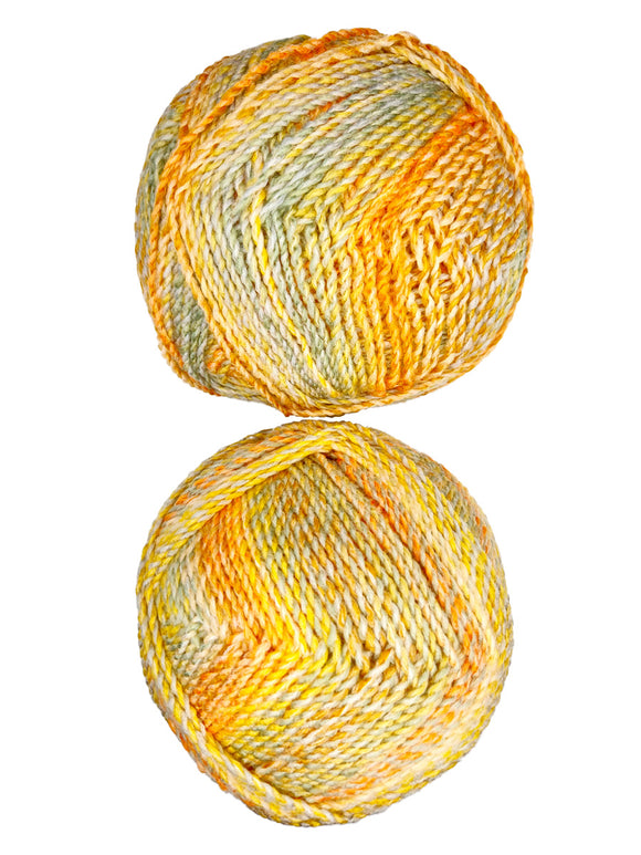 James C. Brett Marble Chunky Yarn Color Orange Yellow Green