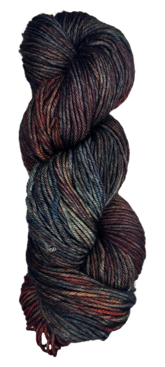 Multicolored skein of yarn