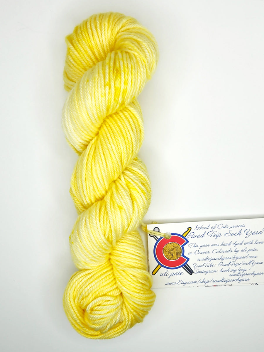 Road Trip 2023 DK weight yarn color yellow