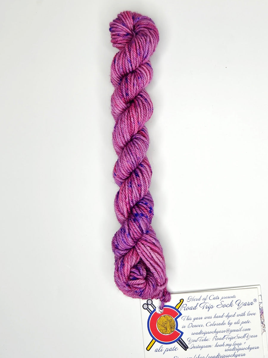 Road Trip 2023 DK weight yarn color pink and purple