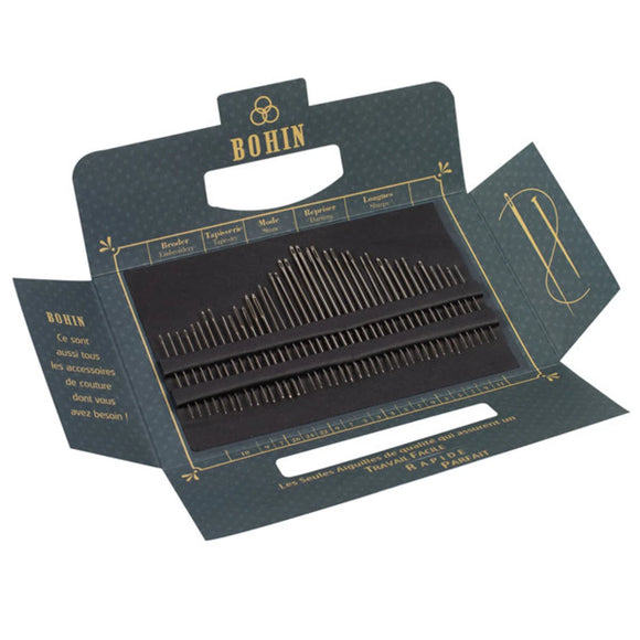 Bohin Sewing Needle Book 40pc Blue Solange