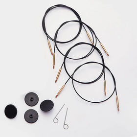 KnitPro Interchangeable Cord: Swivel Stainles Steel Cable Cord