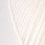 Photo of a white sample of Encore Plymouth Yarn