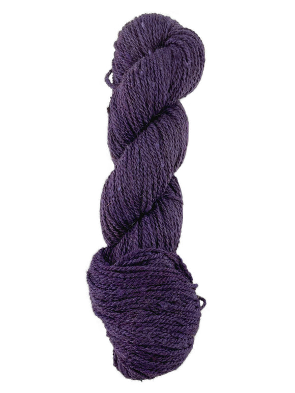 A purple skein of Mountain Meadow Wool Mountain Down yarn