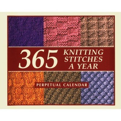 365 knitting stitches a year a perpetual calendar. 6 knitted pattern blocks