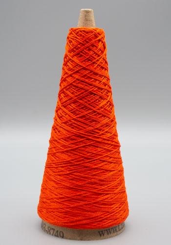 Lunatic Fringe Yarns 5/2 Tubular Spectrum Cones 1.5oz color orange