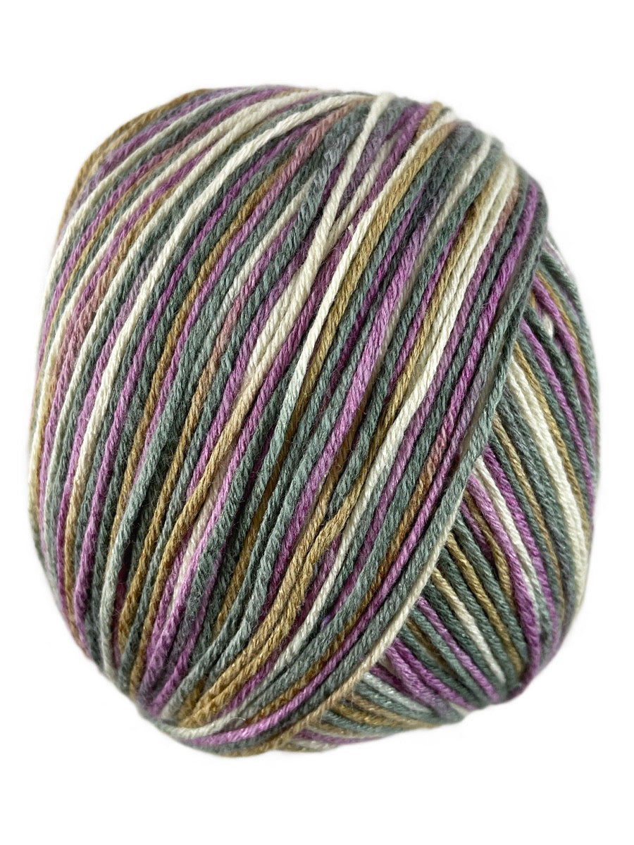 A colorful skein of Universal Bamboo Pop yarn