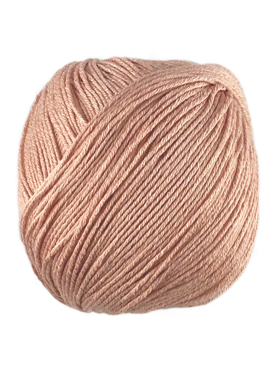 A pink skein of Universal Bamboo Pop yarn