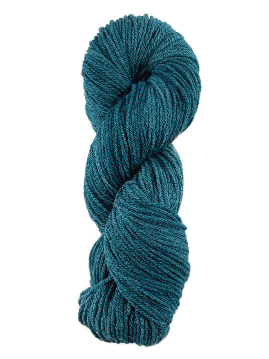A dark gray green hank of the Mountain Meadow Wool Alpine collection.