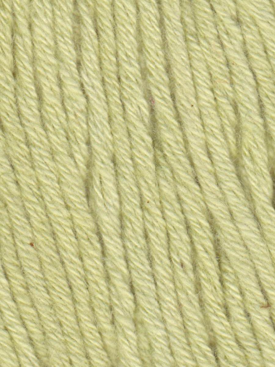 Close up photo of the Jody Long Summer Delight light green colored yarn