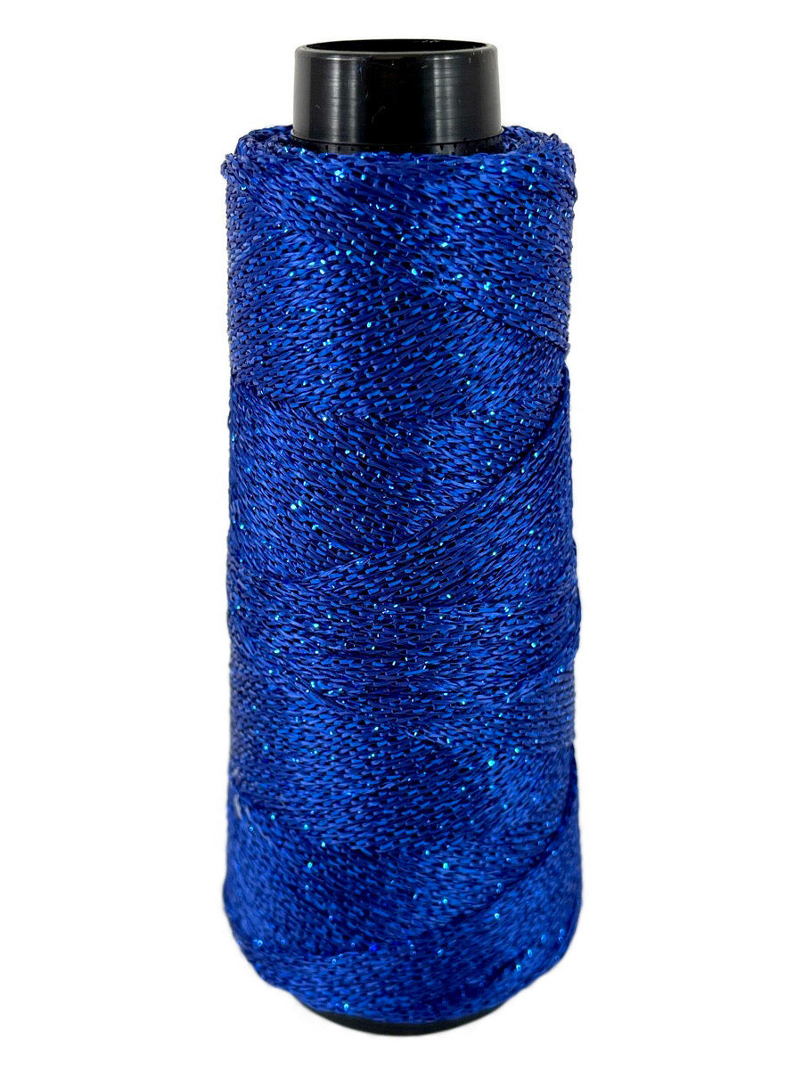 A blue cone of Lincatex Gold Rush yarn