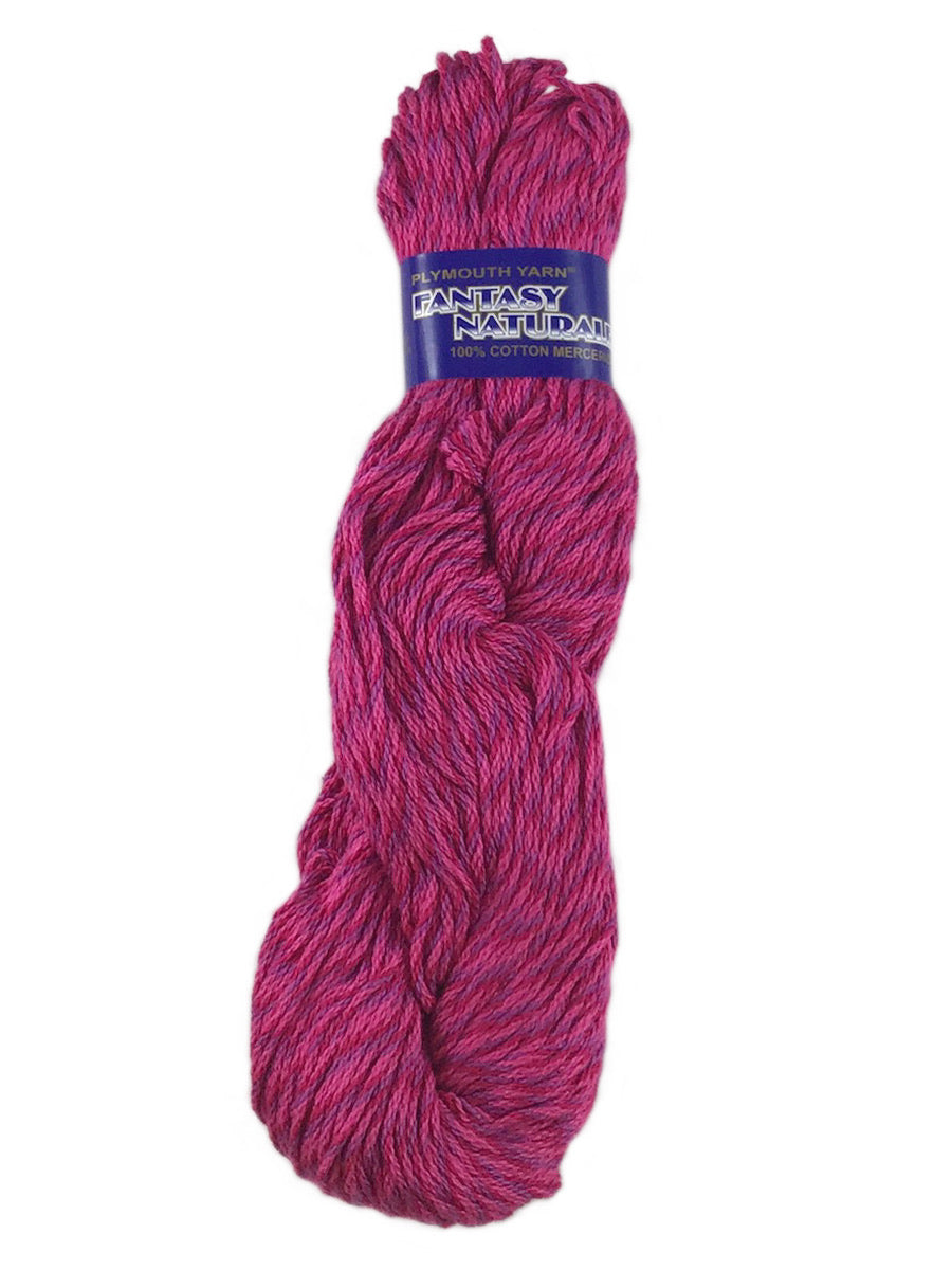 A pink mix of Plymouth Fantasy Naturale yarn