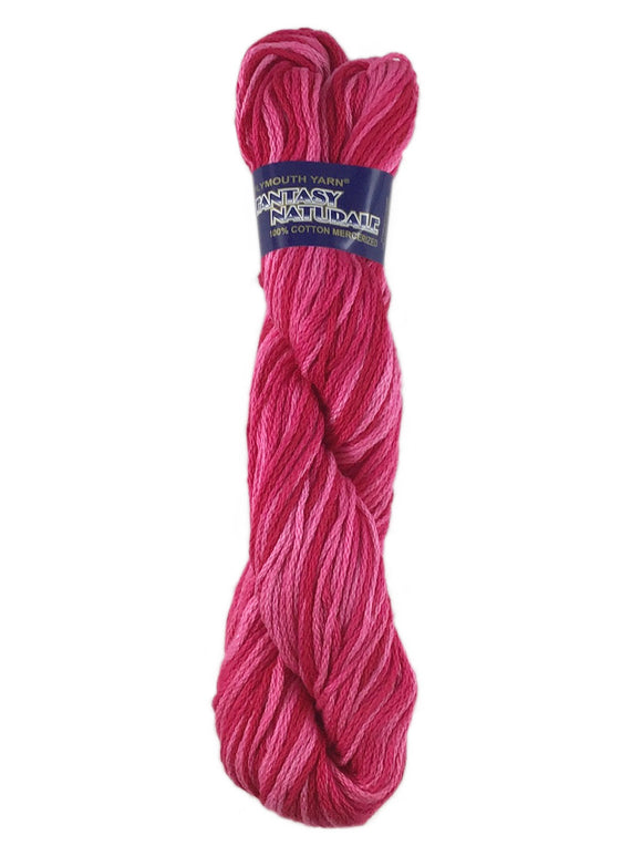 A pink mix of Plymouth Fantasy Naturale yarn