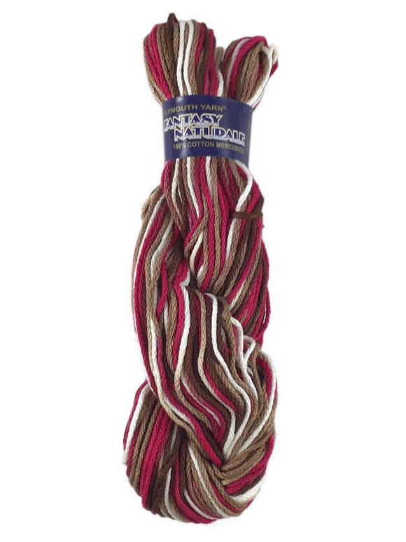A colorful skein of Plymouth Fantasy Naturale yarn