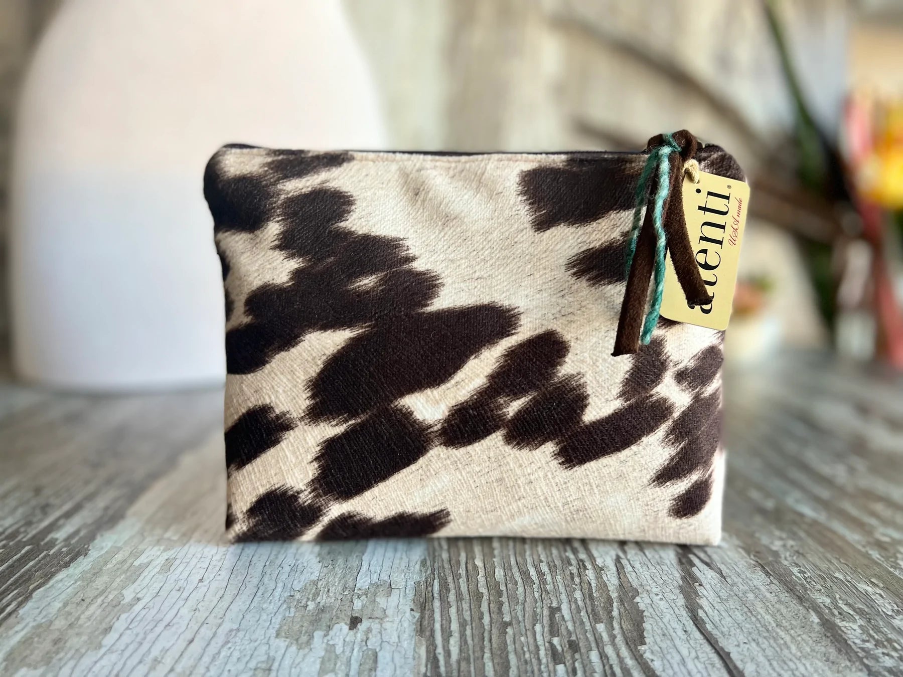 Cowhide pouch sale