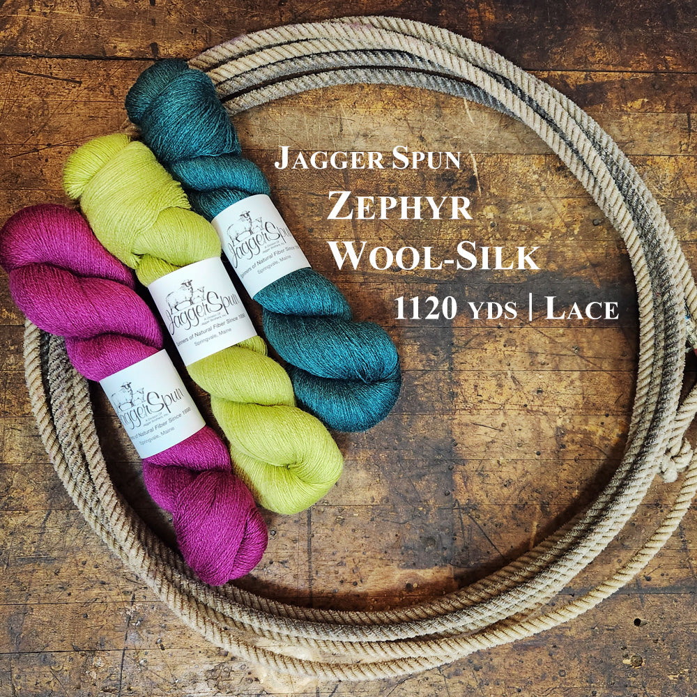 JaggerSpun Zephyr Wool-Silk lace yarn