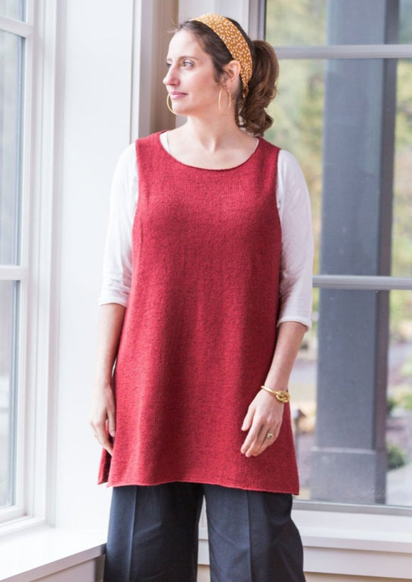 Woman wearing sleeveless pullover