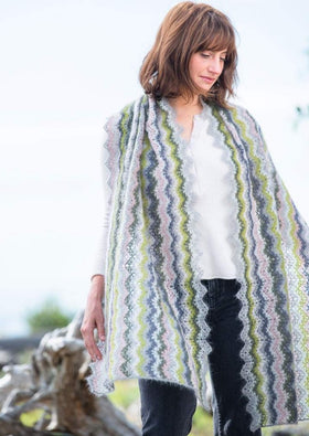Woman wearing scarf