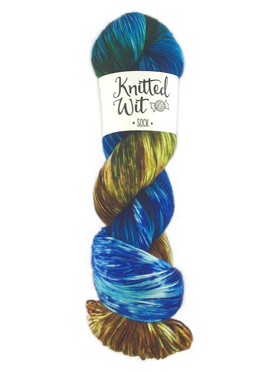 Yellowstone National Park inspired skein of yarn from Knitted Wit