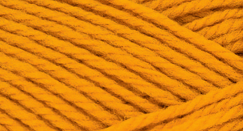A close-up photo of a yellow sample of Nature Spun yarn