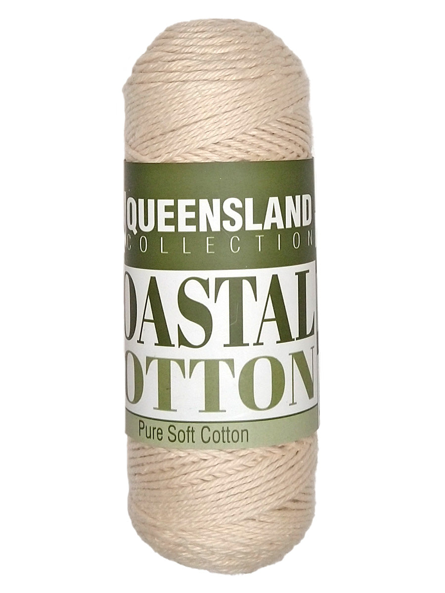 A photo of a skein of champaigne Coastal Cotton Cotton Yarn