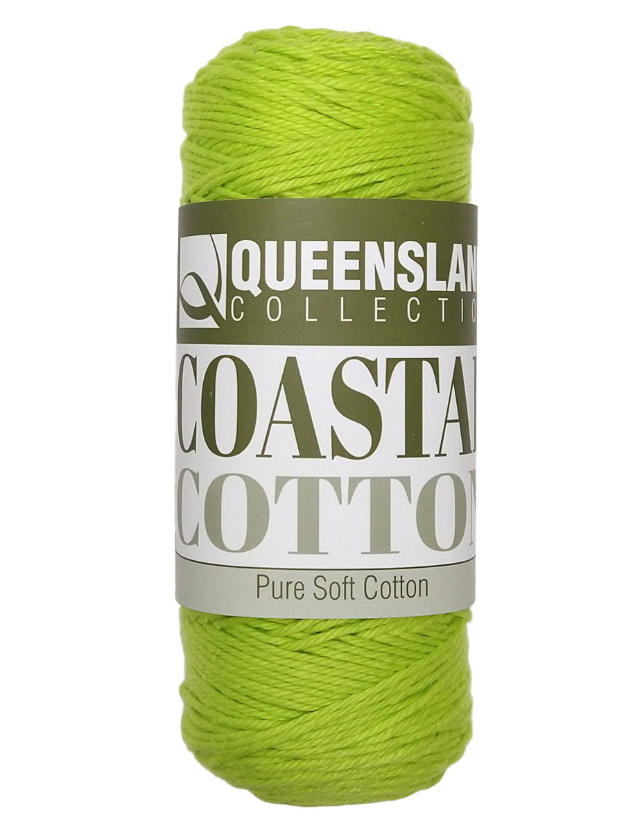 A photo of a skein of chlorophyll Coastal Cotton Cotton Yarn