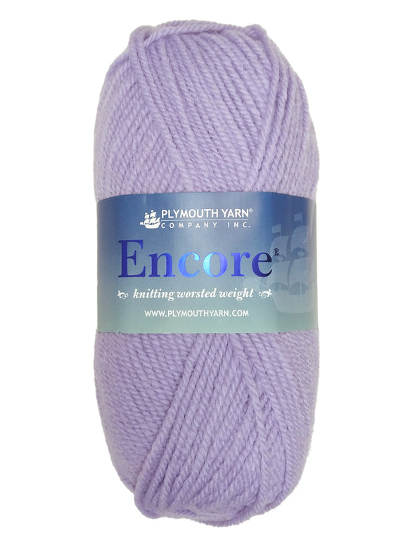 Photo of a purple skein of Encore Plymouth Yarn