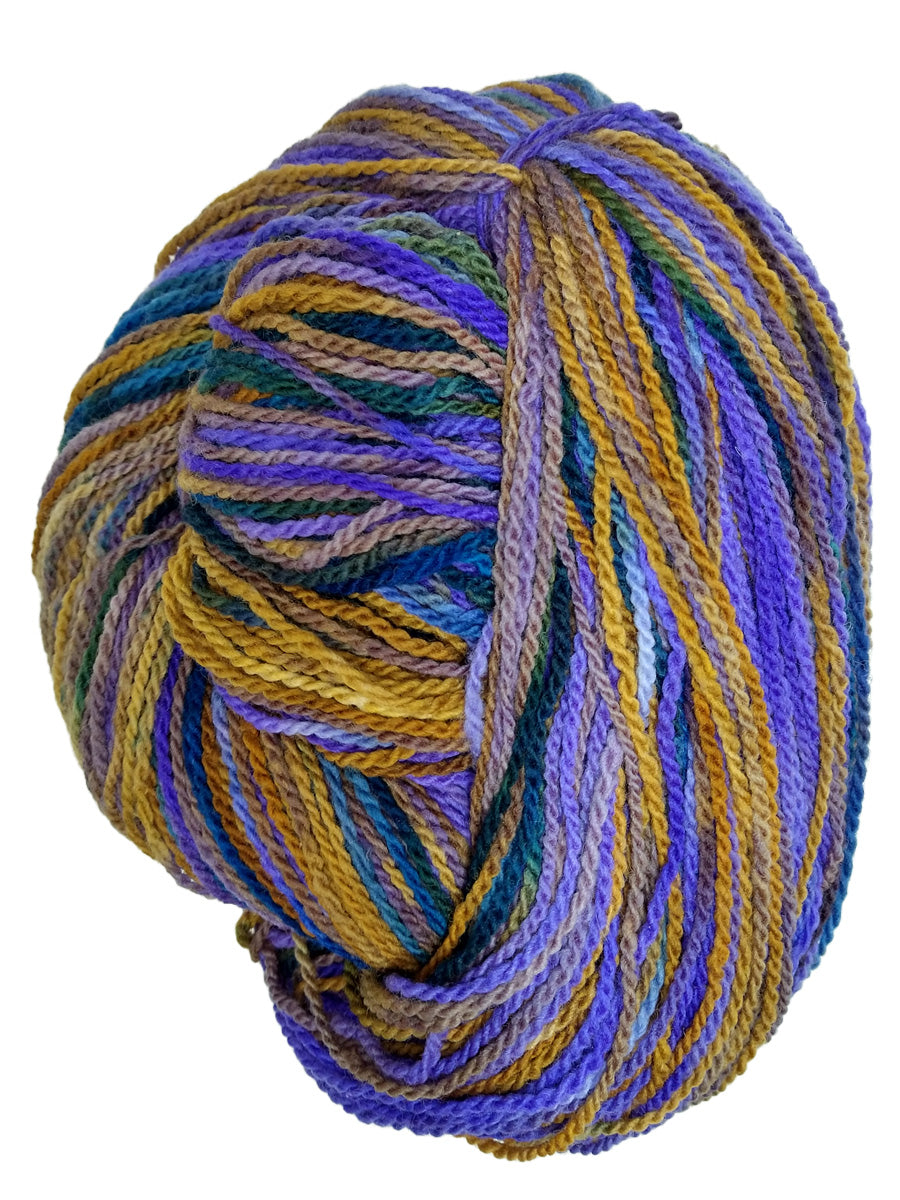 Hand Spun Yarn Wool Yarn Worsted Weight Yarn Multicolored Yarn 