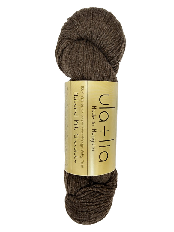 ULA+LIA Baby Yak DK Yarn color milk chocolate