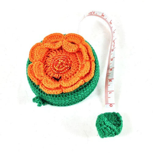 Paradise Crochet Tape Measure sunflower