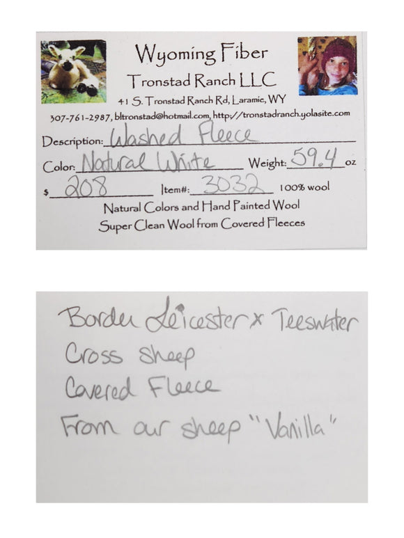 Tronstad Ranch Natural White Fleece from Vanilla 59.4 oz