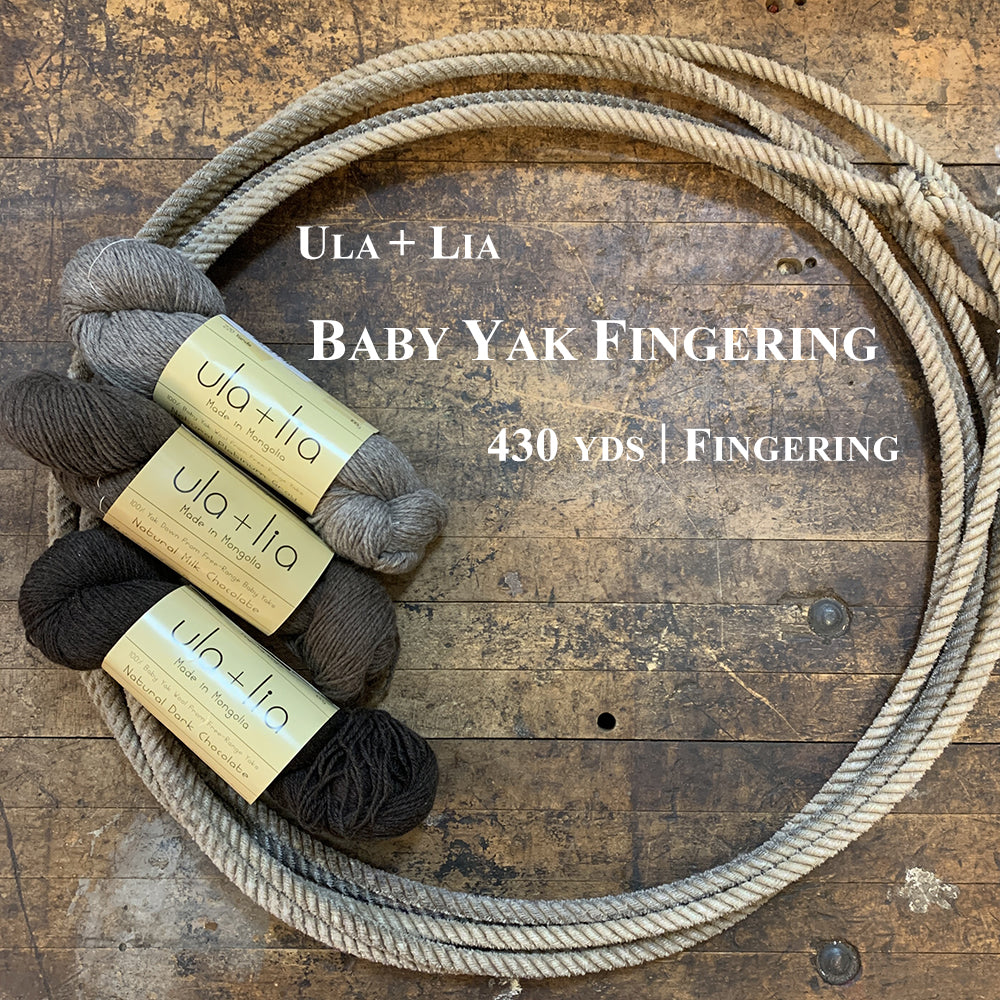 ULA+LIA Cashmere Fingering Yarn - Cowgirl Yarn