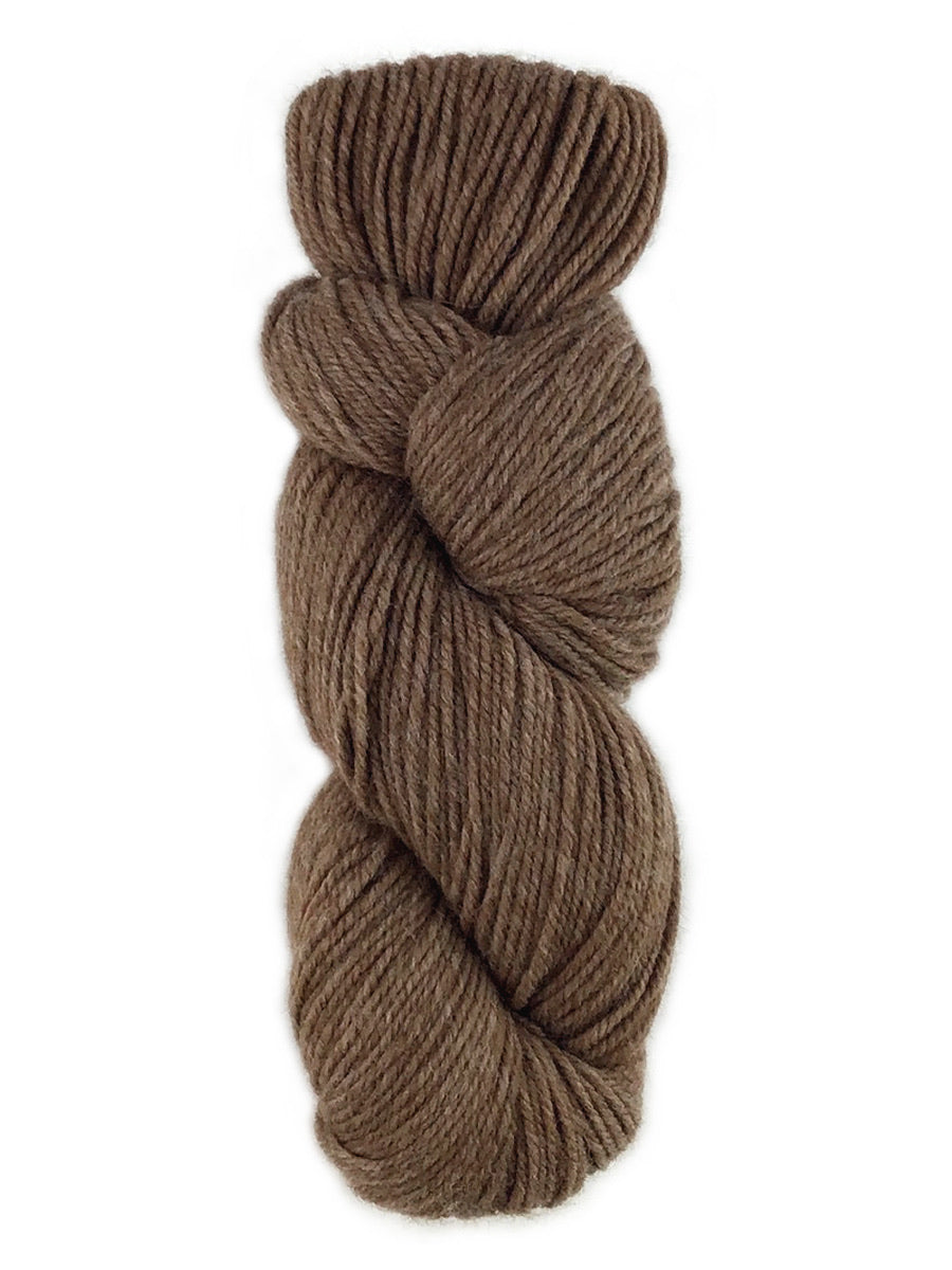 A brown skein of Berroco Ultra Alpaca Natural yarn color sable brown