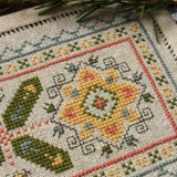 Athenian Sunflower - Small cross stitch kit from Avlea Folk Embroidery