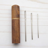 Wooden Storage Cases with Tapestry Needles from Fox & Pine Stitches