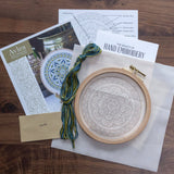 Myra Medallion - Embroidery hoop kit from Avlea Folk Embroidery