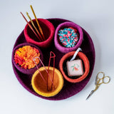 Fibres of Life - Wool & Felt - Felt Tidy Pod | Felt Organizer Tray | Felt Storage Bowls